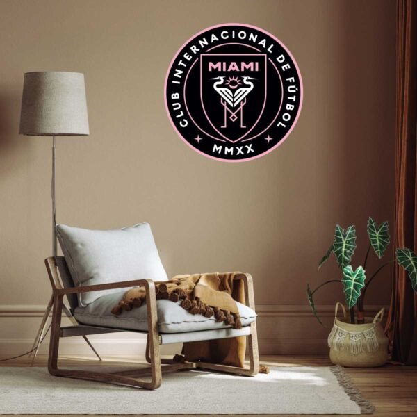 Inter Miami Fc MLS Logo Wall Decal Vinyl Sticker