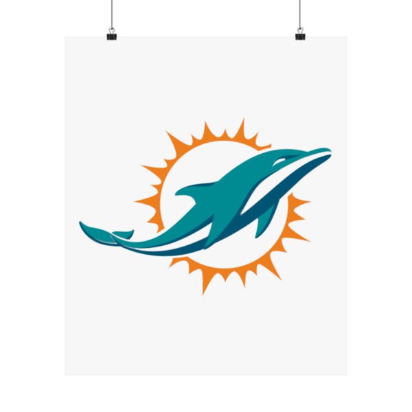 NFL Team Logos Miami Dolphins Painting Bedroom Living Room Wall Art Décor Matte Vertical Posters