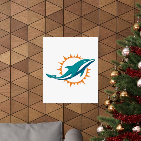 NFL Team Logos Miami Dolphins Painting Bedroom Living Room Wall Art Décor Matte Vertical Posters