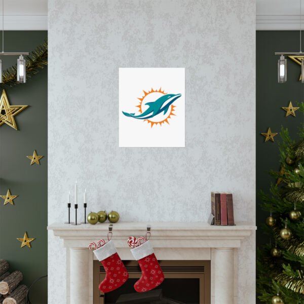 NFL Team Logos Miami Dolphins Painting Bedroom Living Room Wall Art Décor Matte Vertical Posters