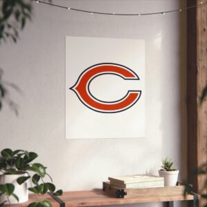 NFL Team Logos Chicago Bears Painting Bedroom Living Room Wall Art Décor Matte Vertical Posters