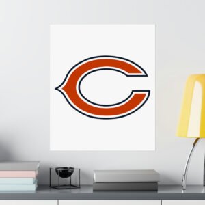 NFL Team Logos Chicago Bears Painting Bedroom Living Room Wall Art Décor Matte Vertical Posters