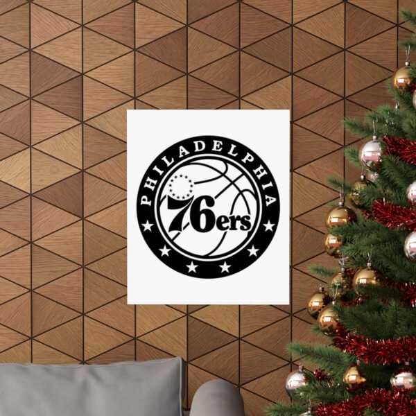 NBA Team Logos Philadelphia 76ers Painting Bedroom Living Room Wall Art Décor Matte Vertical Posters