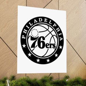 NBA Team Logos Philadelphia 76ers Painting Bedroom Living Room Wall Art Décor Matte Vertical Posters