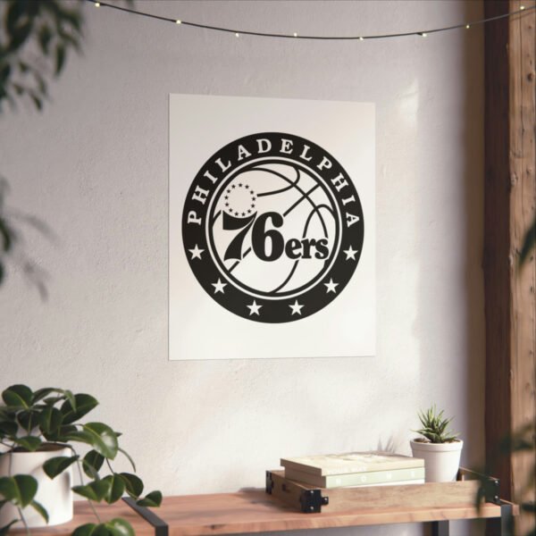 NBA Team Logos Philadelphia 76ers Painting Bedroom Living Room Wall Art Décor Matte Vertical Posters