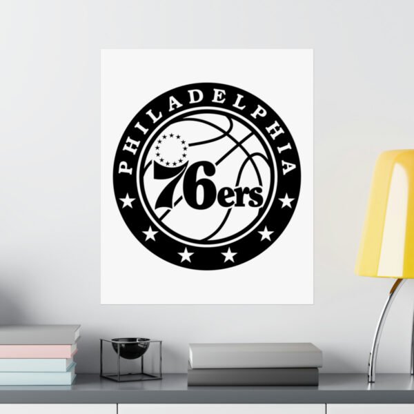 NBA Team Logos Philadelphia 76ers Painting Bedroom Living Room Wall Art Décor Matte Vertical Posters