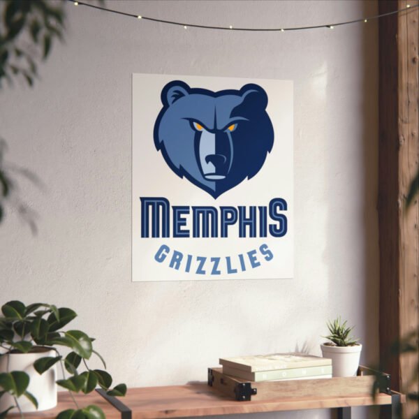 NBA Team Logos Memphis Grizzlies Painting Bedroom Living Room Wall Art Décor Matte Vertical Posters