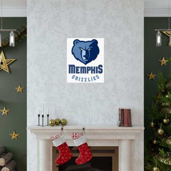 NBA Team Logos Memphis Grizzlies Painting Bedroom Living Room Wall Art Décor Matte Vertical Posters