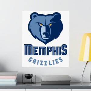 NBA Team Logos Memphis Grizzlies Painting Bedroom Living Room Wall Art Décor Matte Vertical Posters