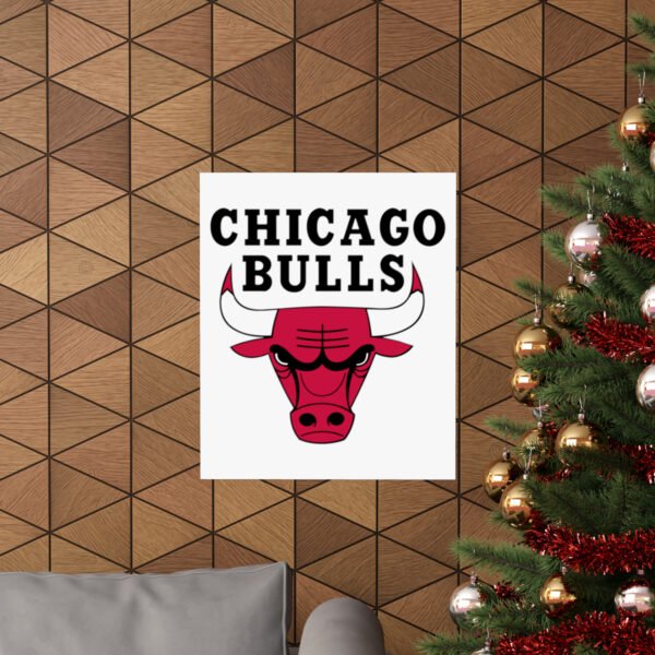 NBA Team Logos Chicago Bulls Painting Bedroom Living Room Wall Art Décor Matte Vertical Posters