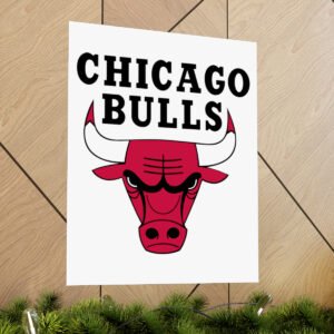 NBA Team Logos Chicago Bulls Painting Bedroom Living Room Wall Art Décor Matte Vertical Posters
