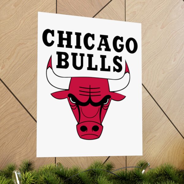 NBA Team Logos Chicago Bulls Painting Bedroom Living Room Wall Art Décor Matte Vertical Posters