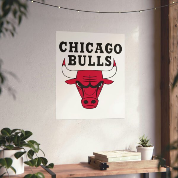 NBA Team Logos Chicago Bulls Painting Bedroom Living Room Wall Art Décor Matte Vertical Posters