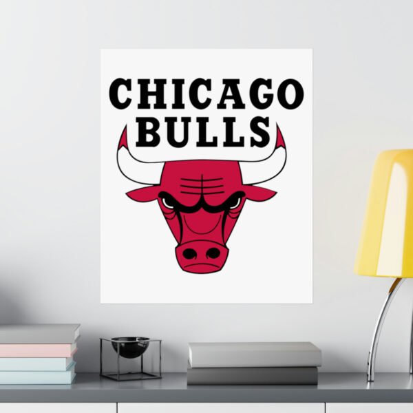 NBA Team Logos Chicago Bulls Painting Bedroom Living Room Wall Art Décor Matte Vertical Posters