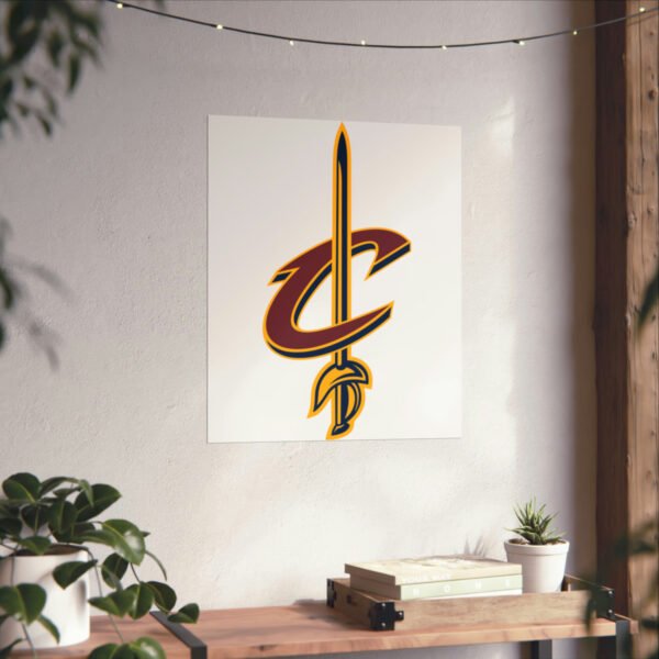 NBA Team Logos Cleveland Cavaliers Painting Bedroom Living Room Wall Art Décor Matte Vertical Posters