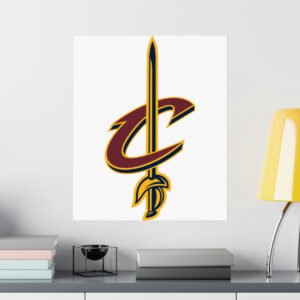 NBA Team Logos Cleveland Cavaliers Painting Bedroom Living Room Wall Art Décor Matte Vertical Posters