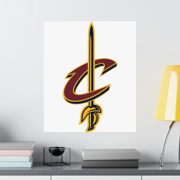 NBA Team Logos Cleveland Cavaliers Painting Bedroom Living Room Wall Art Décor Matte Vertical Posters