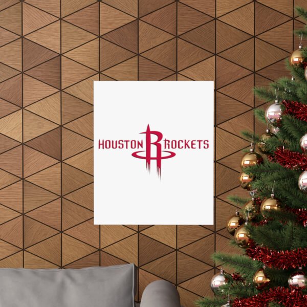 NBA Team Logos Houston Rockets Painting Bedroom Living Room Wall Art Décor Matte Vertical Posters