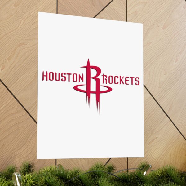 NBA Team Logos Houston Rockets Painting Bedroom Living Room Wall Art Décor Matte Vertical Posters