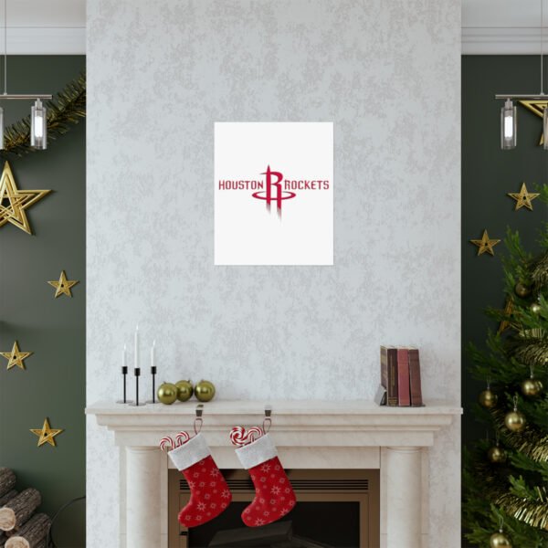 NBA Team Logos Houston Rockets Painting Bedroom Living Room Wall Art Décor Matte Vertical Posters
