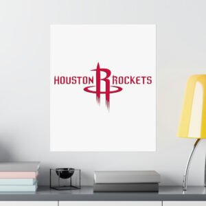 NBA Team Logos Houston Rockets Painting Bedroom Living Room Wall Art Décor Matte Vertical Posters