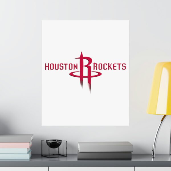 NBA Team Logos Houston Rockets Painting Bedroom Living Room Wall Art Décor Matte Vertical Posters