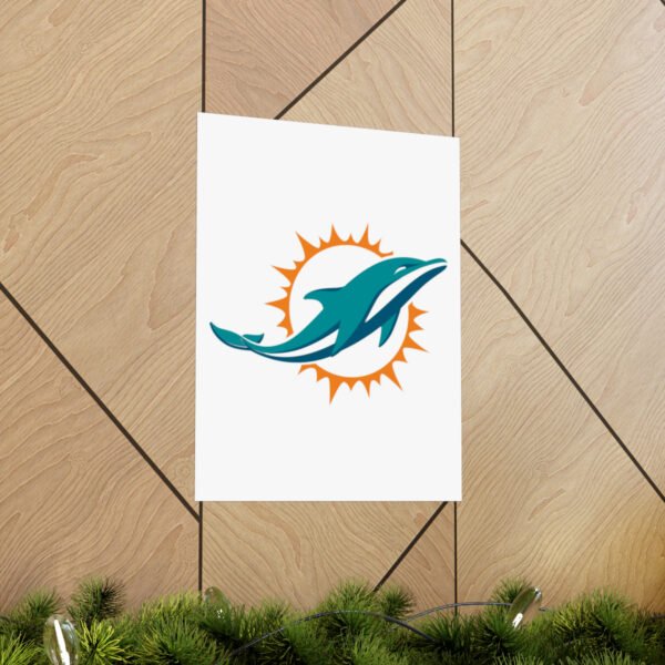 NFL Team Logos Miami Dolphins Painting Bedroom Living Room Wall Art Décor Matte Vertical Posters