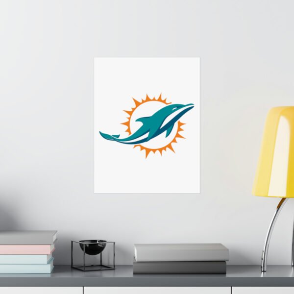NFL Team Logos Miami Dolphins Painting Bedroom Living Room Wall Art Décor Matte Vertical Posters