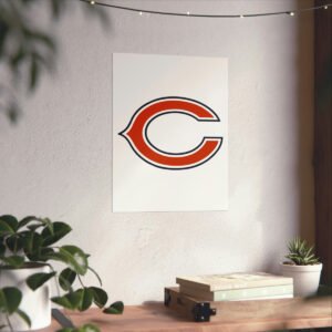 NFL Team Logos Chicago Bears Painting Bedroom Living Room Wall Art Décor Matte Vertical Posters