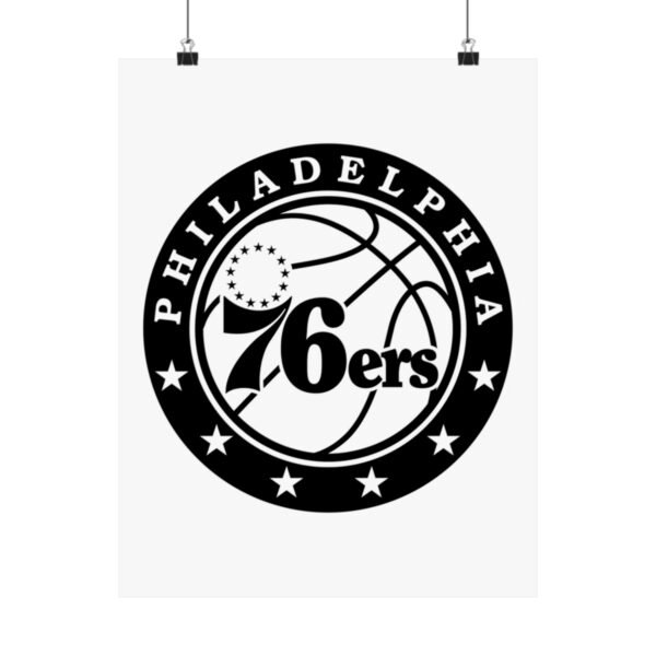 NBA Team Logos Philadelphia 76ers Painting Bedroom Living Room Wall Art Décor Matte Vertical Posters