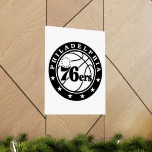 NBA Team Logos Philadelphia 76ers Painting Bedroom Living Room Wall Art Décor Matte Vertical Posters