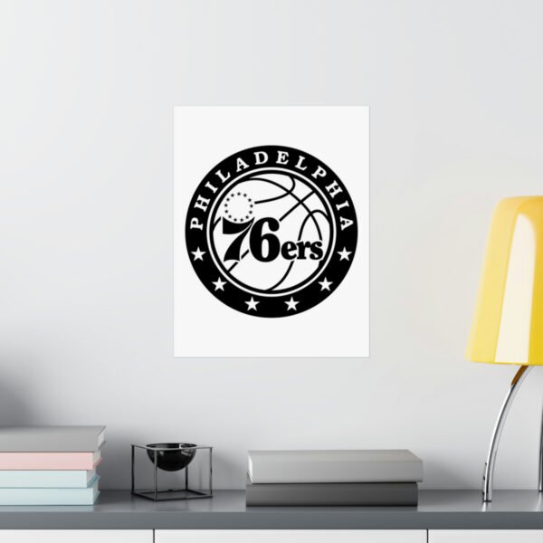 NBA Team Logos Philadelphia 76ers Painting Bedroom Living Room Wall Art Décor Matte Vertical Posters