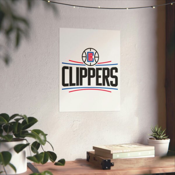NBA Team Logos LA Clippers Painting Bedroom Living Room Wall Art Décor Matte Vertical Posters