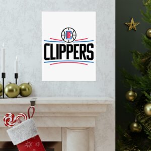 NBA Team Logos LA Clippers Painting Bedroom Living Room Wall Art Décor Matte Vertical Posters
