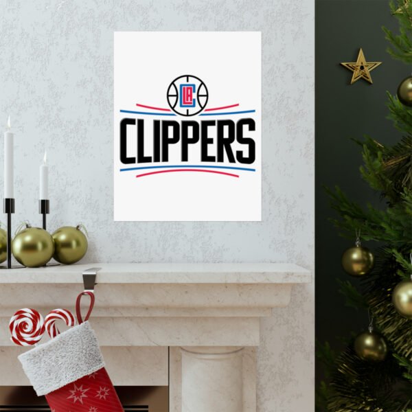 NBA Team Logos LA Clippers Painting Bedroom Living Room Wall Art Décor Matte Vertical Posters