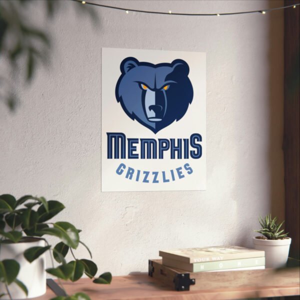 NBA Team Logos Memphis Grizzlies Painting Bedroom Living Room Wall Art Décor Matte Vertical Posters