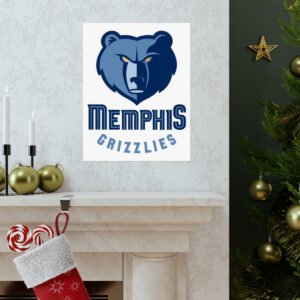 NBA Team Logos Memphis Grizzlies Painting Bedroom Living Room Wall Art Décor Matte Vertical Posters