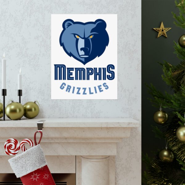 NBA Team Logos Memphis Grizzlies Painting Bedroom Living Room Wall Art Décor Matte Vertical Posters