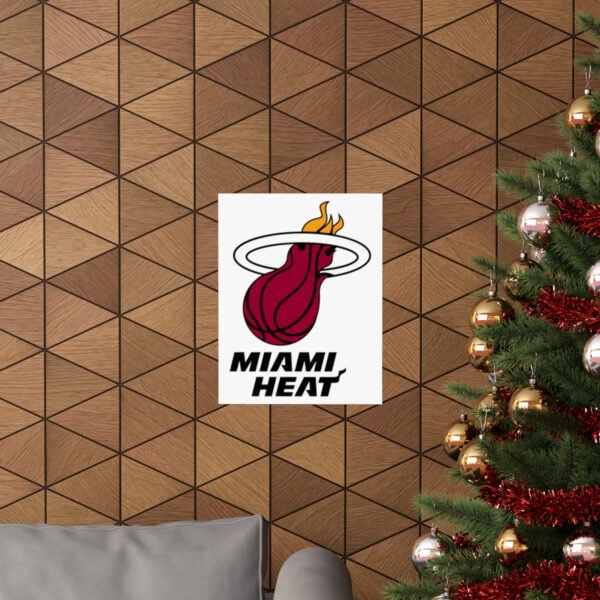 NBA Team Logos Miami Heat Painting Bedroom Living Room Wall Art Décor Matte Vertical Posters