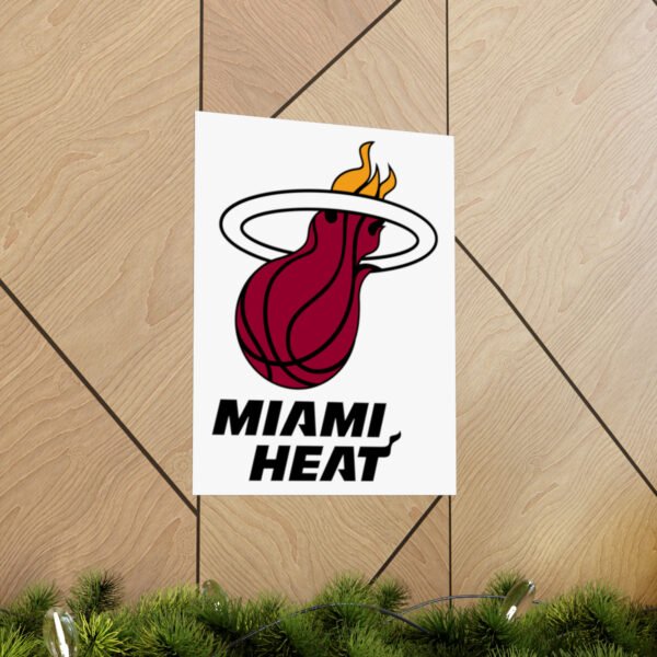 NBA Team Logos Miami Heat Painting Bedroom Living Room Wall Art Décor Matte Vertical Posters