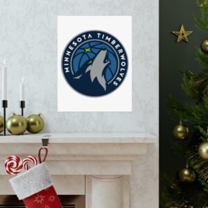 NBA Team Logos Minnesota Timberwolves Painting Bedroom Living Room Wall Art Décor Matte Vertical Posters
