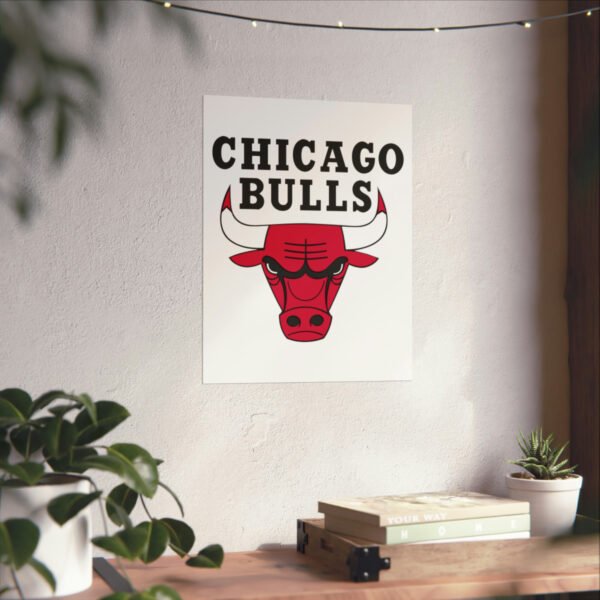 NBA Team Logos Chicago Bulls Painting Bedroom Living Room Wall Art Décor Matte Vertical Posters