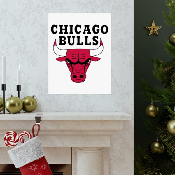 NBA Team Logos Chicago Bulls Painting Bedroom Living Room Wall Art Décor Matte Vertical Posters