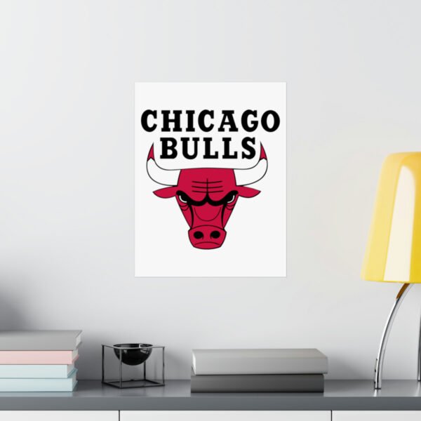 NBA Team Logos Chicago Bulls Painting Bedroom Living Room Wall Art Décor Matte Vertical Posters