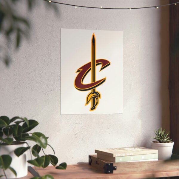 NBA Team Logos Cleveland Cavaliers Painting Bedroom Living Room Wall Art Décor Matte Vertical Posters
