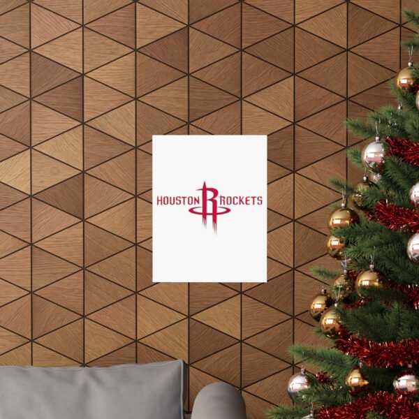 NBA Team Logos Houston Rockets Painting Bedroom Living Room Wall Art Décor Matte Vertical Posters