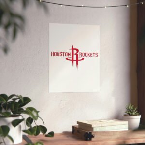 NBA Team Logos Houston Rockets Painting Bedroom Living Room Wall Art Décor Matte Vertical Posters