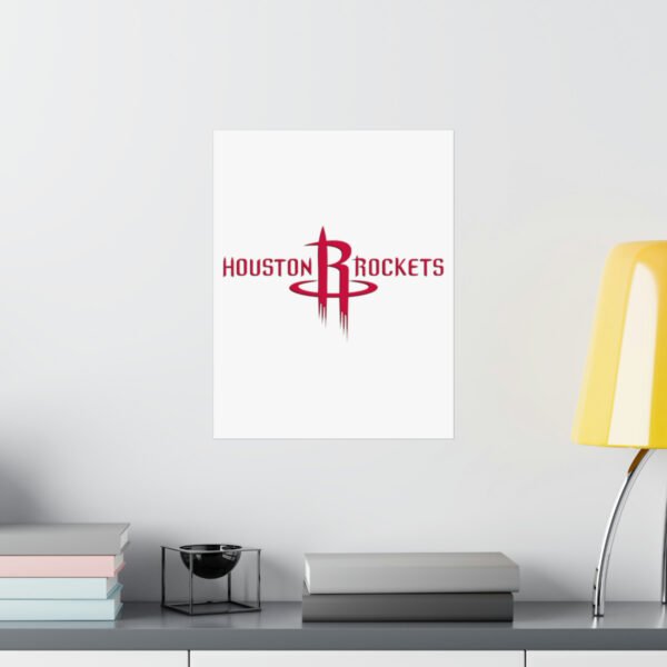 NBA Team Logos Houston Rockets Painting Bedroom Living Room Wall Art Décor Matte Vertical Posters
