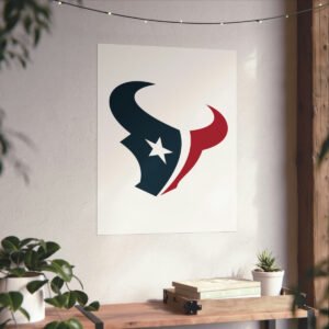 NFL Team Logos Houston Texans Painting Bedroom Living Room Wall Art Décor Matte Vertical Posters