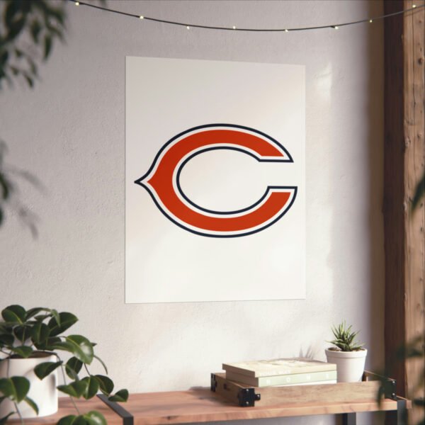 NFL Team Logos Chicago Bears Painting Bedroom Living Room Wall Art Décor Matte Vertical Posters